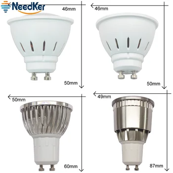 NeedKer LED-Lampe GU10 G5.3 2W LED-Pære, 3W 5W 9W 12W 15W AC 110V 220V Lampada LED Kondensator Lys Cob Spotlight Energibesparelser 3