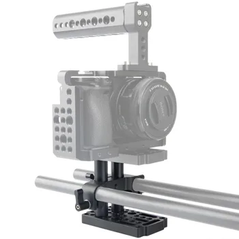 NICEYRIG Video Skifte Ost Plade Kameraet Let Plade med 15mm Stang Klemme Supplerer og Korte Stænger til DSLR-Kamera Bur Rig 5