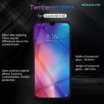 Nillkin Hærdet Glas til Xiaomi Mi 9 SE Mi9 H+Pro Anti-Eksplosion Skærm Protektor til Redmi Note 9 Pro Max antal 9S K30 Glas Film 5