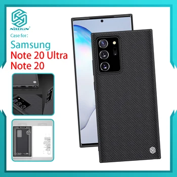 Nillkin Luksus Plast Tilbage Simpel Anti-banke Almindelig Fuld pakket taske Til Samsung Galaxy Note20Ultra Note20 Nylon PC 1