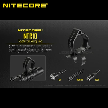 NITECORE NTR10 Taktiske Ring Pro Passer dig CI7/ NYE P12/ P22R 0