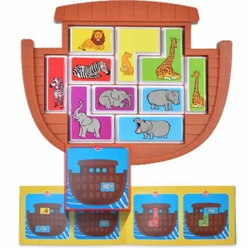 Noah ' s Ark Dyr Stor Redde Børn Form, Tænker Puslespil for Kids Sjovt Legetøj, som Børn Argumentation Spil Pædagogisk Legetøj 6224