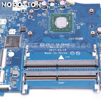 NOKOTION CTL51/53 LA-E841P bundkort Til HP 15-BW 15-BW080NR Laptop Bundkort DDR4 med processor ombord 3840