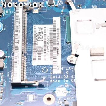 NOKOTION Til Acer aspire ES1-511 Laptop Bundkort NBMML11001 Z5W1M LA-B511P CPU DDR3L 0