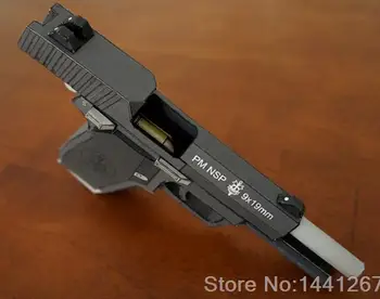 NSP Pistol Fin Struktur-Model Skala 1: 1 DIY Håndlavet Papir Model Pistol Toy Afslappet Puslespil Dekoration 1