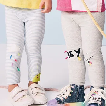 Ny 2020-Piger Leggings Mærke Kvalitet Bomuld Baby Pige Tøj Kids Leggings Bebe Piger Blyant Bukser, Børn, Børn Tøj