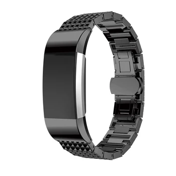 Ny mode af høj kvalitet, elegant rem til Fitbit Oplade 2 Justerbare udskiftning metal rem Fitbit oplade 2 bands 2