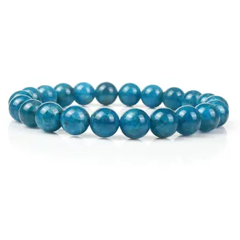Ny Mode Blå Apatit Armbånd natursten Løse Perler 8 mm Til Kvinder, Mænd Bedste Ven Fødselsdag, Ferie Gave 5