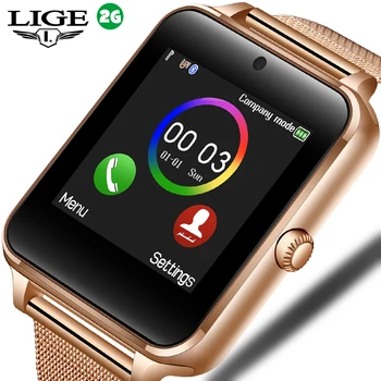 Ny Smart Ur Metal Rem Bluetooth Håndled Smartwatch Støtte Sim-TF Kort Android&IOS Se Multi-sprog relogio inteligente 5