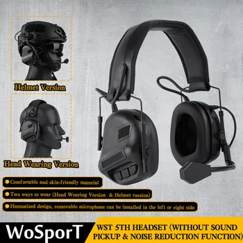 Ny Stil Taktiske Headset Udendørs Skydning Militære Hovedtelefon Hoved Iført Version & Hjelm Udgave Hovedtelefoner 0