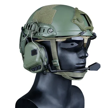 Ny Stil Taktiske Headset Udendørs Skydning Militære Hovedtelefon Hoved Iført Version & Hjelm Udgave Hovedtelefoner 3