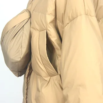 Ny taske stil ned jakke kvinder korte tykke koreanske version løs mode stand-up krave små brød jakke varm jakke trendy 0