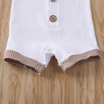NYE 2020 Nyfødte Spædbarn Baby Drenge Piger Tøj Romper ShortSleeves Jumpsuit Heldragt Outfit 0-18M 5
