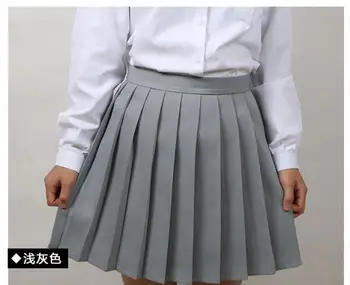 Nye 2021 Studerende Temmelig Ny Mode Kvinder, Mini Nederdele Kvinder Solid/Stribe Plisseret Nederdel *ny* 3