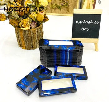 NYE 50/100 Pc ' er Holografiske Butterfly Eyelash Emballage Engros Tom Eyelash Pakke Kasser Tilfælde 25mm Vipper Rektangel Box 0