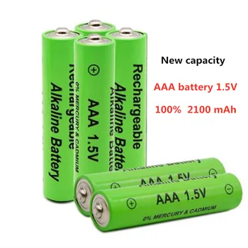 Nye AA + AAA Nye 1.5 V AA Alkaliske AAA Genopladelige Batteri 2100-3000mAh-Brænder Se Legetøj, MP3-Afspiller Erstatte Ni-MH Batteri 2