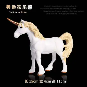 Nye Børn Simulering Dyr Model Dekoration Unicorn Pegasus Dyr Plast Børns Legetøj Dekoration Model Hånd til At Gøre 2971