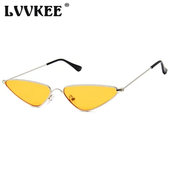 Nye Cat Eye Vintage Solbriller Kvinder Sød Sexet Lille Ramme solbriller Til Kvinder Orange UV400 Nuancer Oculos De Sol Feminino 5