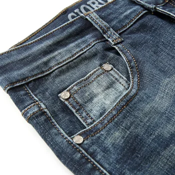 Nye Efteråret Mænds Jeans Slim Elastisk Italien Eagle Brand Fashion Business-Bukser i Klassisk Stil, Vinter Bomuld Jeans Denim Bukser 0