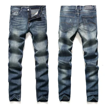 Nye Efteråret Mænds Jeans Slim Elastisk Italien Eagle Brand Fashion Business-Bukser i Klassisk Stil, Vinter Bomuld Jeans Denim Bukser 3