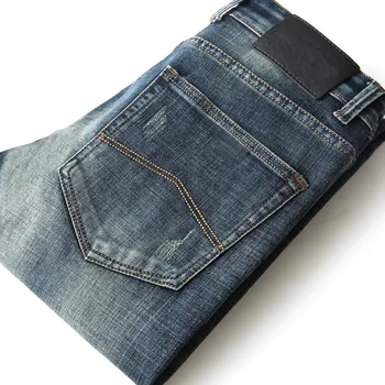 Nye Efteråret Mænds Jeans Slim Elastisk Italien Eagle Brand Fashion Business-Bukser i Klassisk Stil, Vinter Bomuld Jeans Denim Bukser 5