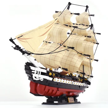 Nye Gamle Skib, Båd Byggesten Kits Forfatning Sejlads Pædagogiske Tal Mursten Legetøj Til Børn Julegave 0