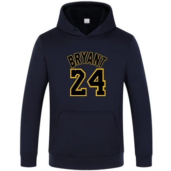 Nye Hoodie Sweatshirt Mænd Basketball Sport Hoody Souvenir-Kobe Bryant 24 Tegn, der er Trykt Mænds Tøj, Pullovere Vinter Hættetrøjer 3