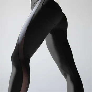 Nye Kvinder Sport Leggings Yoga Pants Black Høj Talje Elastik, der Kører Fitness Slank Sport Pants Fitnesscenter Leggings Bukser for Kvinder 0