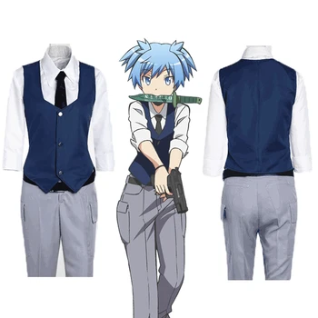 Nye Mordet Klasseværelset Ansatsu Kyoushitsu Shiota Nagisa Cosplay Kostumer Unisex Tøj Uniform dreng pige Komplet sæt 6837