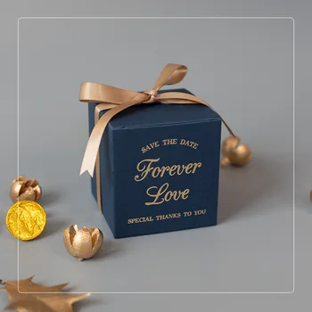 Nye Pladsen for Evigt Kærlighed gaveæske Bryllup Favoriserer og Gaver Candy Box Emballage Gave Poser til Gæsterne Bryllup Dekoration 5