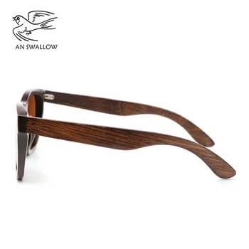 Nye retro trend Polariserede Solbriller i bambus træ solbriller til mænd kørsel Solbriller anti-ultraviolet briller TAC linse UV400 2
