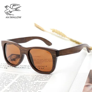 Nye retro trend Polariserede Solbriller i bambus træ solbriller til mænd kørsel Solbriller anti-ultraviolet briller TAC linse UV400 5
