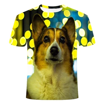 Nye sjove hund kreative mønster kortærmet T-shirt til mænd casual sommer mode 3DT shirt til mænd O-hals skjorte plus size streetwear 0