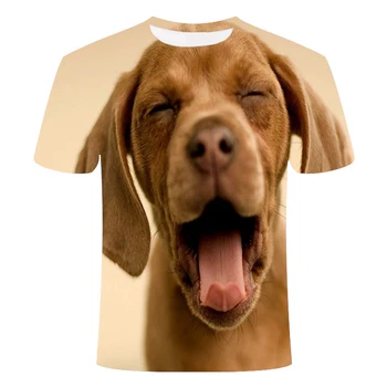 Nye sjove hund kreative mønster kortærmet T-shirt til mænd casual sommer mode 3DT shirt til mænd O-hals skjorte plus size streetwear 3