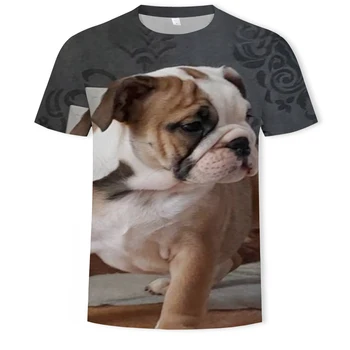 Nye sjove hund kreative mønster kortærmet T-shirt til mænd casual sommer mode 3DT shirt til mænd O-hals skjorte plus size streetwear 4