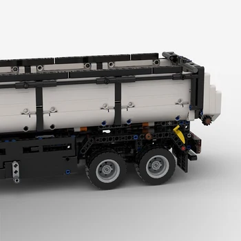 NYE Skræddersyede Series1297Pcs Dump Truck Trailer Model Mursten Lille Partikel DIY MOC-41970 byggesten Model 7 Farver Valg 1