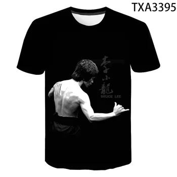 Nye Sommer Bruce Lee 3D-T-Shirts, Casual Streetwear Dreng Pige Børn, Mode, Mænd, Kvinder, Børn, der Trykte T-shirt med Cool Toppe Tee 0
