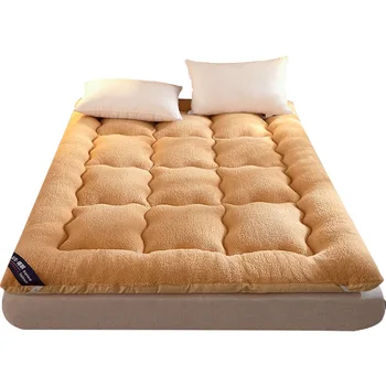 Nye soveværelse tatami madras stilfulde fortykkelse sammenklappelig åndbar beskyttende pude i fuld størrelse varm cashmere husstand madras 3