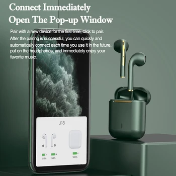 Nye TWS Bluetooth-Hovedtelefoner, Stereo Ægte Trådløse Hovedtelefoner Ørestykker I Øret Håndfri Hovedtelefoner Øre-Knopper Til Mobiltelefon 4