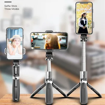 NYE Udvides Trådløse Selfie Stick Stativ L02 Telefonen Selv Holde sig Med Bluetooth Fjernbetjening dropshipping