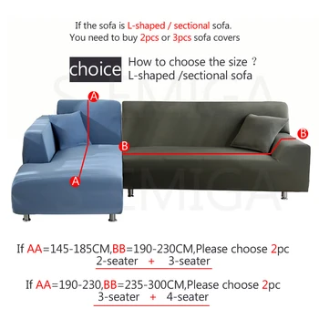 Nyeste blød, komfortabel sofa overtræk til sofaen dække elastisk sofa slipcovers 1/2/3/4 plads hjørnesofa dække 5