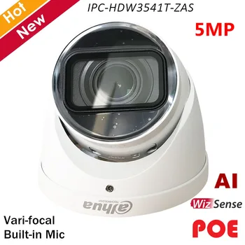 Nyeste Dahua 5MP Lite AI IR Vari-focal 2.7 mm 13,5 mm Network IP-Kamera Indbygget MIC IR-40m IP67 Beskyttelse IPC-HDW3541T-ZAS 4