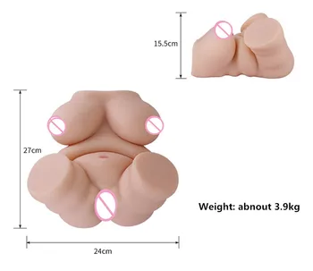 Nyeste! Store Bryster Fat Halv Krop Sex Dukke Mandlige Masturbator 4D Realistisk Vagina og Anal Love Doll Voksen Produkter Sex Shop 3