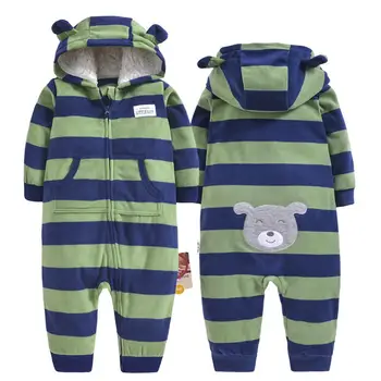 Nyfødte Spædbarn Baby Piger Drenge Romper 2020 Foråret Falder Baby Jumpsuit Tegnefilm Micro-Fleece Kostumer Varm New born Baby Tøj 1