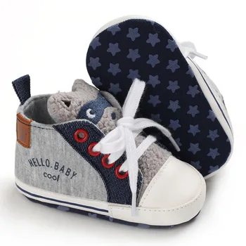 NYT Design Nyfødte Baby Sko Fashion Baby Drenge Sneakers Canvas Casual Piger Sko Baby Moccaisns Toddler Første Vandrere 0