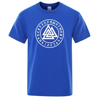 Odin Vikingerne Symboler Print T-Shirt Mænd 2019 Sommeren kortærmet Herre T-Shirt Hip Hop Casual Toppe Harajuku Streetwear t-shirt 0