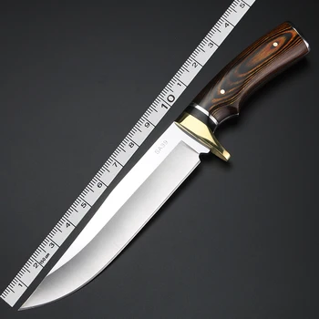Offentlig jagt kort kniv høj hårdhed fast klinge lige kniv bærbare kniv vilde overlevelse kniv pensioneret 22032