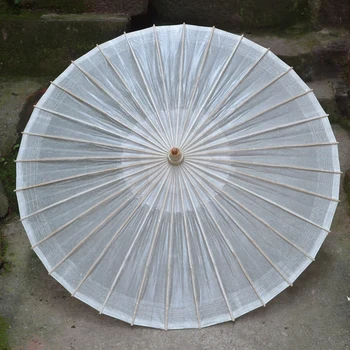 Oilpaper vandtæt Parasol Hvid Gul Rød Antik Kvinde Hanfu Film Gammel Prop Praktiske Kvaster stofpose parasol 3