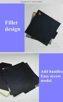 Opdatering Magnetiske Print Bed Tape med håndtag For ABS 50/200/220/235/250/300mm-pladsen Udskrive Mærkaten Flex Plade A+B 3D Printer dele 4