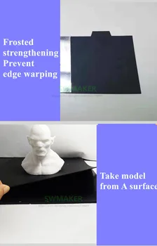 Opdatering Magnetiske Print Bed Tape med håndtag For ABS 50/200/220/235/250/300mm-pladsen Udskrive Mærkaten Flex Plade A+B 3D Printer dele 5